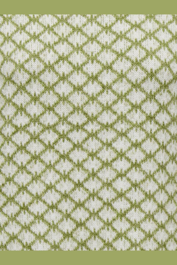 JDY - Jdyelvira L/S Jacquard Pullver Knt - 5174099 Woodbine Diamond Crush