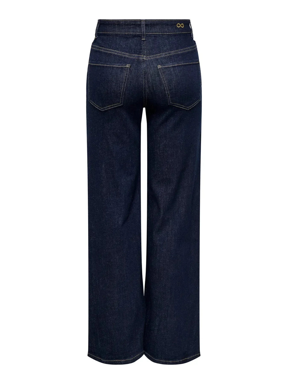 JDY - Jdyfelina-Fina Wide Rinse Jnsdnm - 4840357 Dark Blue Denim Rinse Blue Denim Jeans 