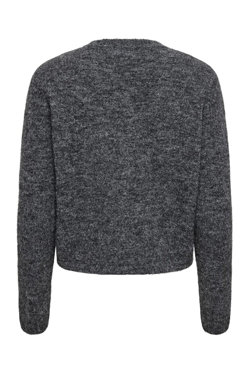 JDY - Jdyhoney Life L/S O-Neck Cardigan Knt - 4876180 Dark Grey Melange