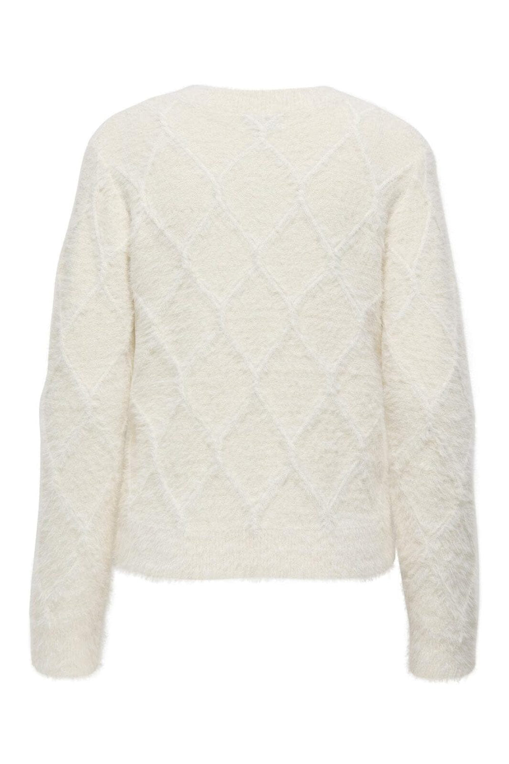 JDY - Jdyjayla L/S O-Neck Cardigan Knt - 4878180 Ecru