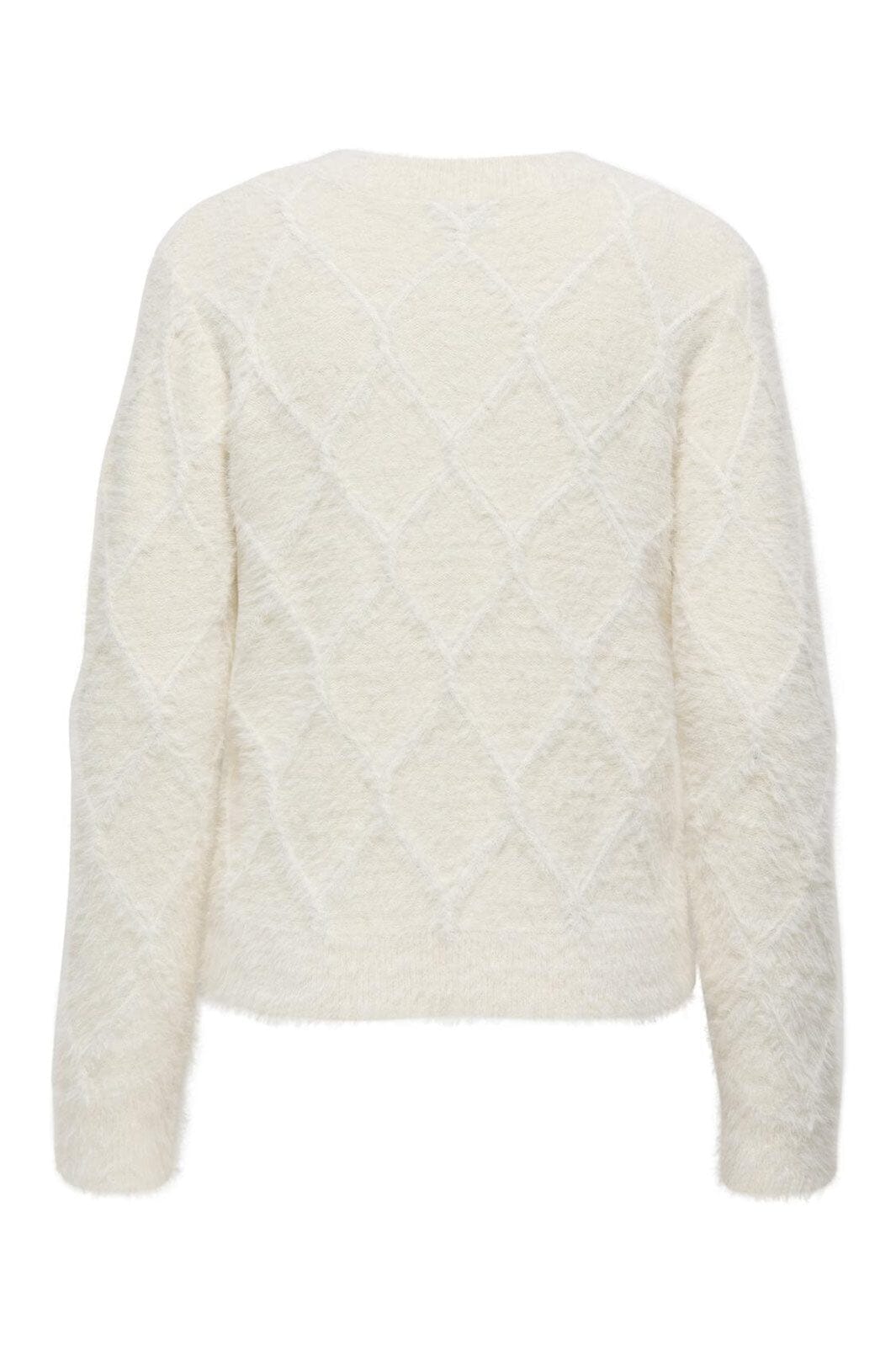 JDY - Jdyjayla L/S O-Neck Cardigan Knt - 4878180 Ecru