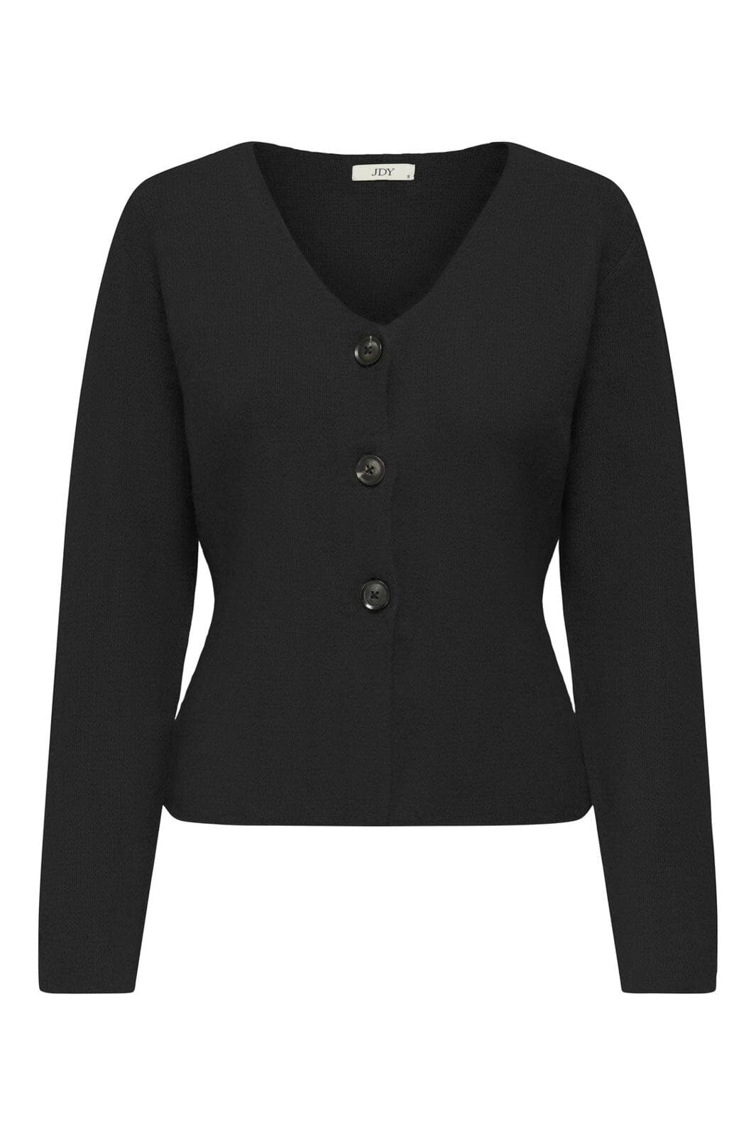 JDY - Jdylea Life L/S Button Cardigan Knt - 4931832 Black