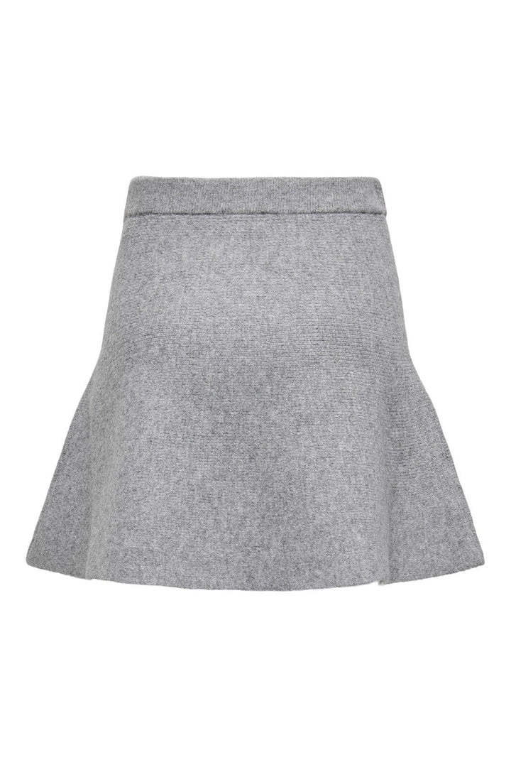 JDY - Jdylea Life Short Skirt Knt - 4875919 Medium Grey Melange