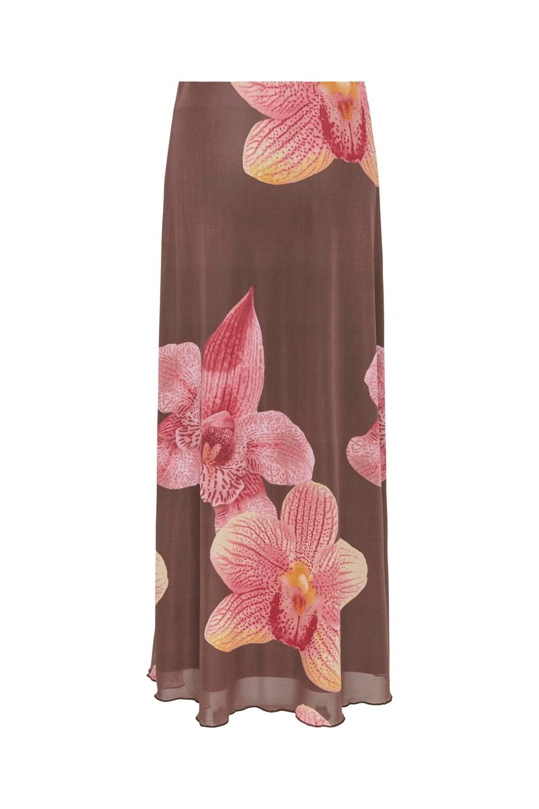 JDY - Jdylea Mesh Long Skirt - 5060689 Bracken Hibiscus Flower