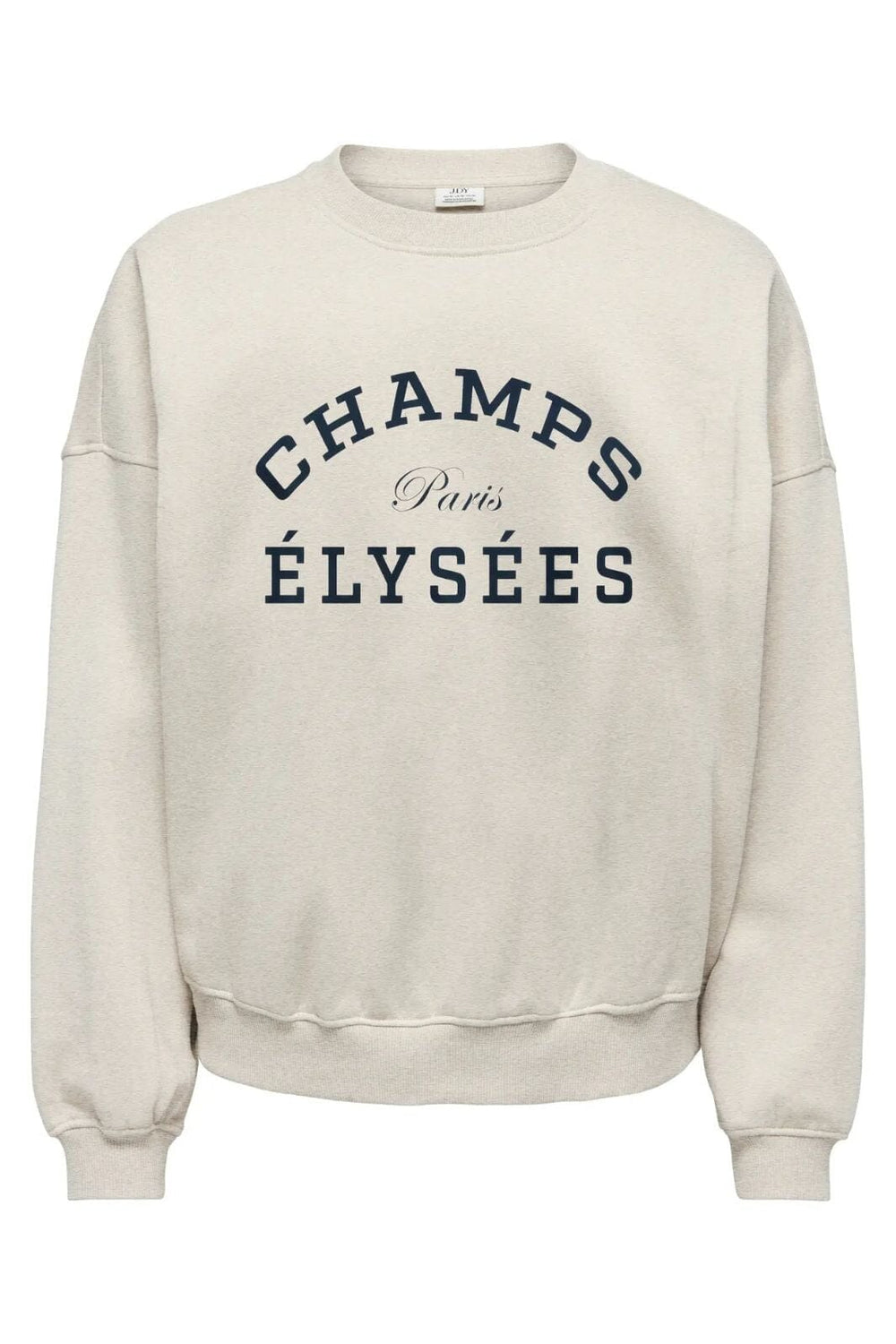JDY - Jdymesa Life L/S O-Nk Emb Sweat - 5077291 Oatmeal Sky Captain Champs Sweatshirts 