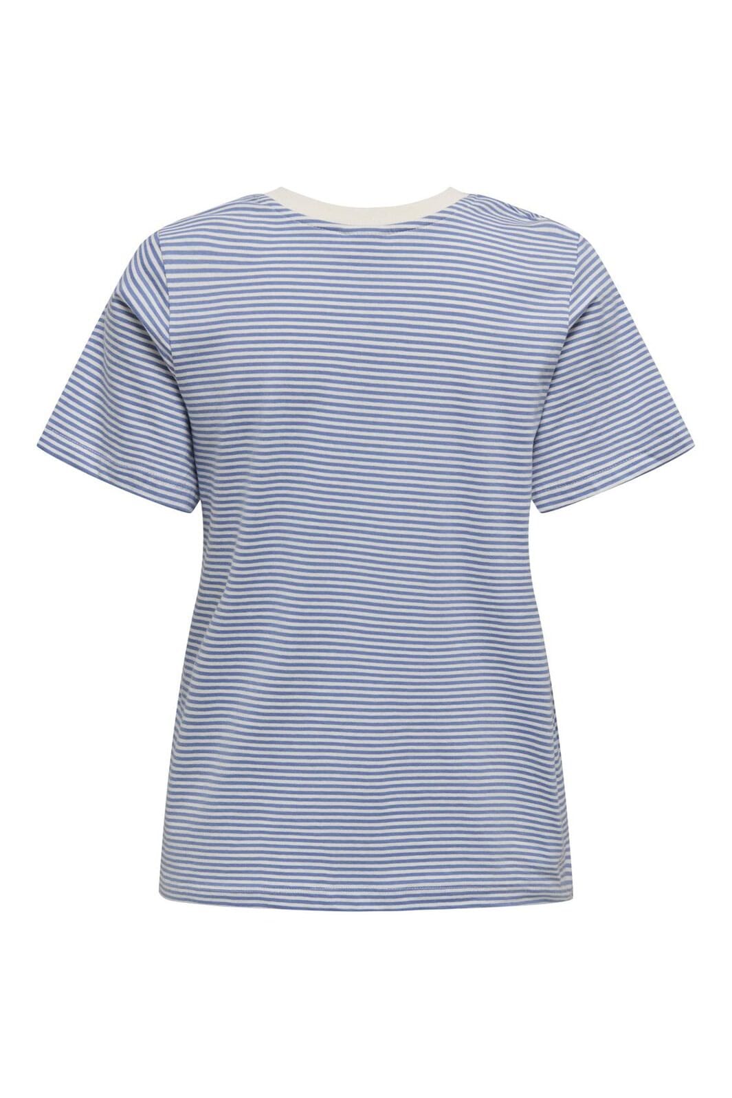 JDY - Jdypisa S/S Print Top - 4816968 Ebb And Flow Cd Stripes And Bs Heart