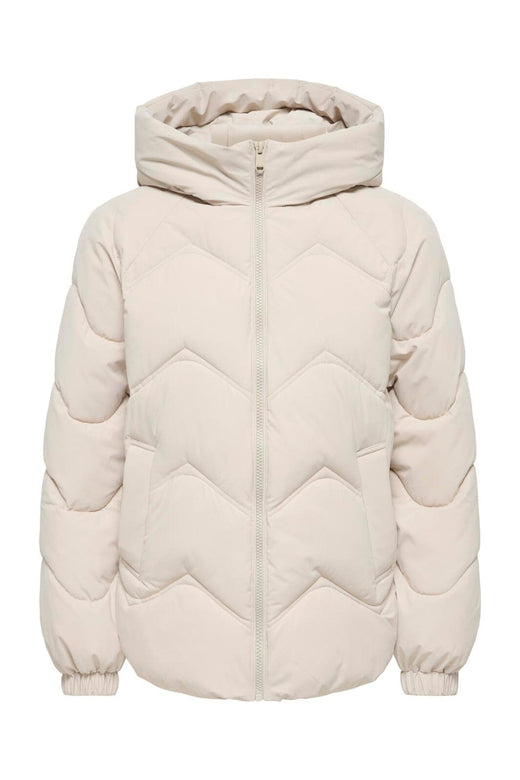 JDY - Jdypower Short Hood Puffer Hab - 5040844 Silver Lining