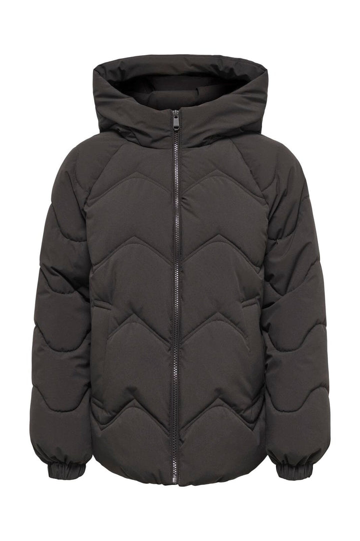 JDY - Jdypower Short Hood Puffer Hab - 5102619 Chocolate Torte
