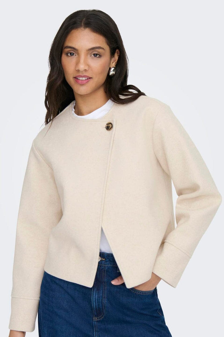 JDY - Jdyrubin Life One Button Jacket Sij - 4905504 Oxford Tan Melange