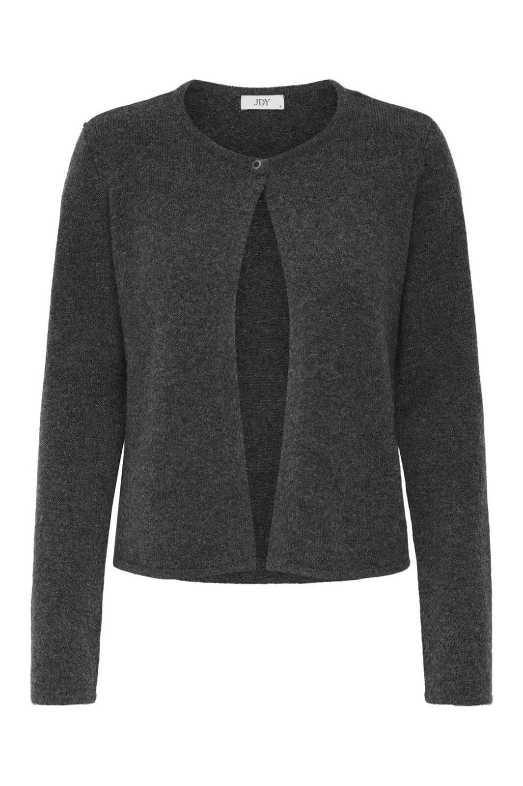 JDY - Jdyrue Life L/S One Button Cardigan Knt - 4838756 Dark Grey Melange