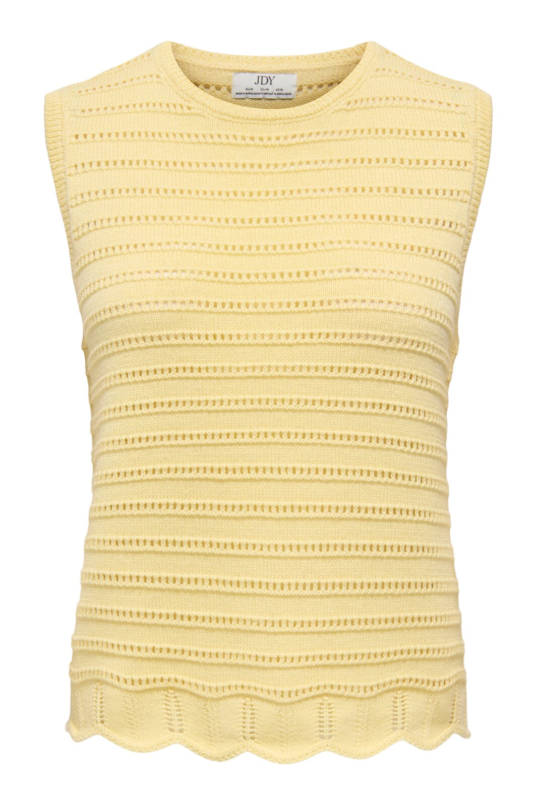 JDY - Jdytanja S/L O-Neck Top Knt - 5020387 Double Cream Toppe 