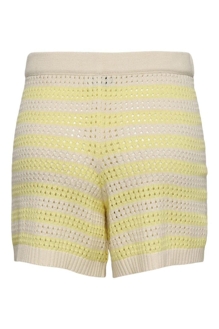 JDY - Jdytikka Shorts Knt - 4891534 Birch French Vanilla Stripes