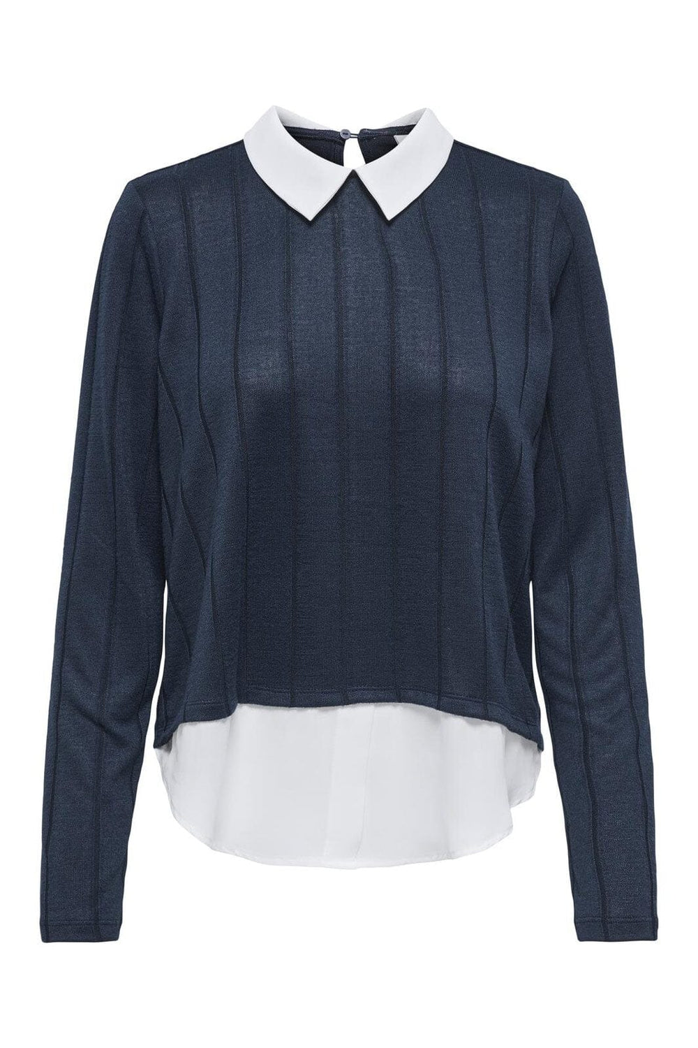JDY - Jdytonsy Tiger L/S Detail Top Dia - 4845397 Total Eclipse Cloud Dancer