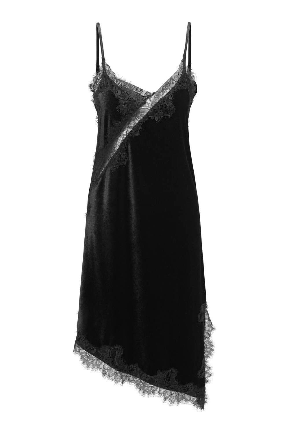JDY - Jdyvalerie S/L Velvet Lace Dress - 5121628 Black Kjoler 