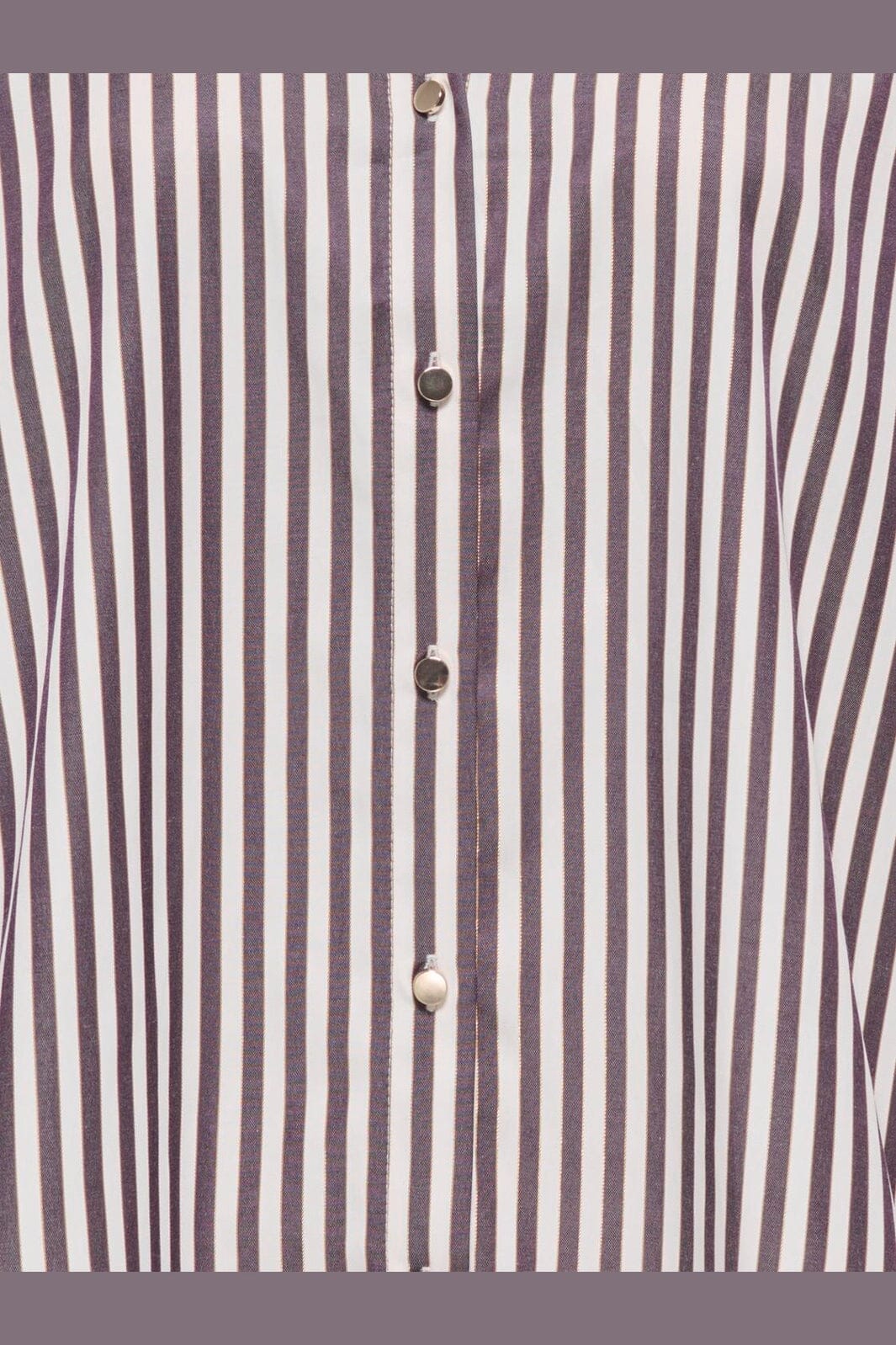 JDY - Jdyvesper L/S Lurex Shirt - 5129896 Cloud Dancer Plum Perfect & Gold Lurex