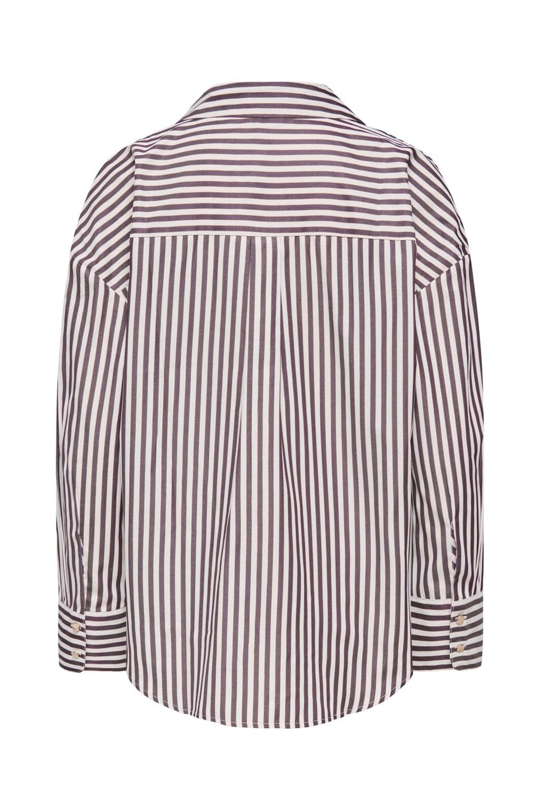 JDY - Jdyvesper L/S Lurex Shirt - 5129896 Cloud Dancer Plum Perfect & Gold Lurex