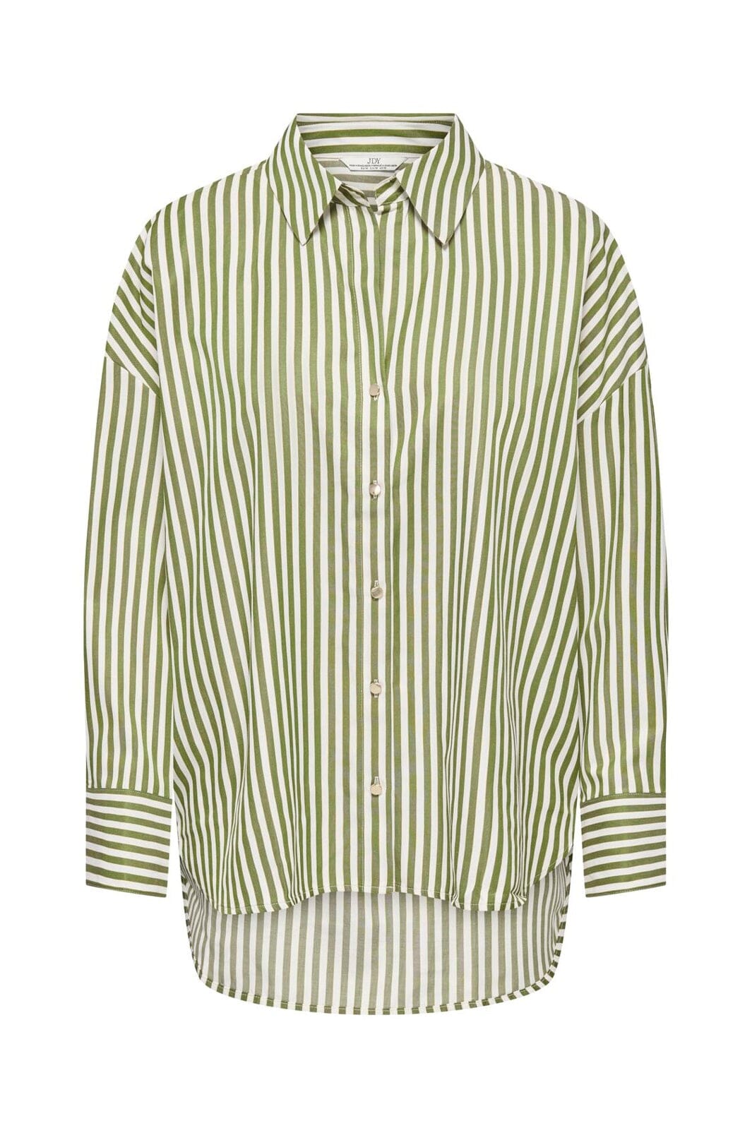 JDY - Jdyvesper L/S Lurex Shirt - 5192385 Cloud Dancer Sphagnum & Gold Lurex