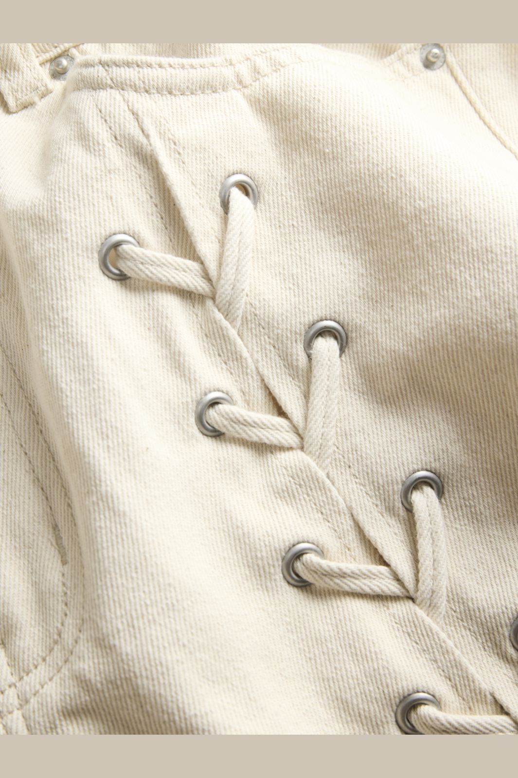 Jjxx - Jxaya Tokyo Lace Up Pant - 4921441 Ecru