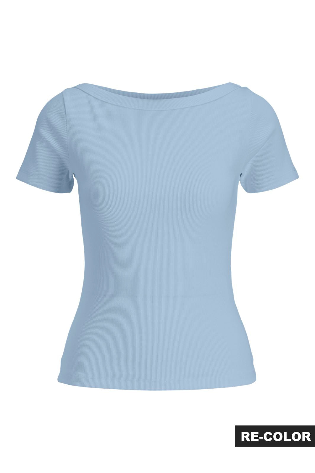 Jjxx - Jxfifi Str Ss Boatneck Tee - 5267247 Skyway