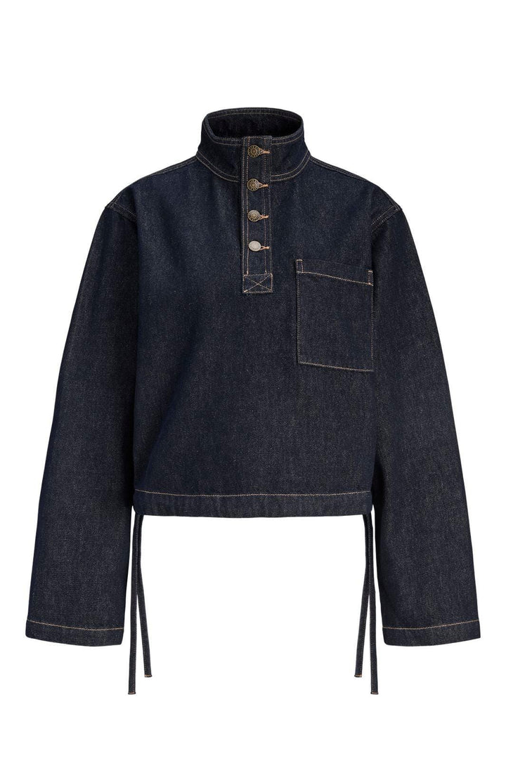 Jjxx - Jxlaila Ls Denim Pullover R326 - 4998826 Dark Blue Denim Skjorter 