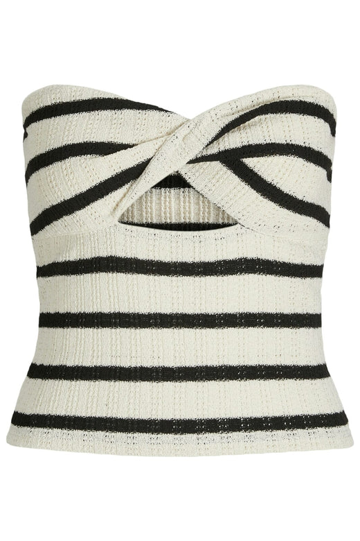 Jjxx - Jxlinnea Bandeau Twist Top - 4759376 Black Vanilla Ice Toppe 