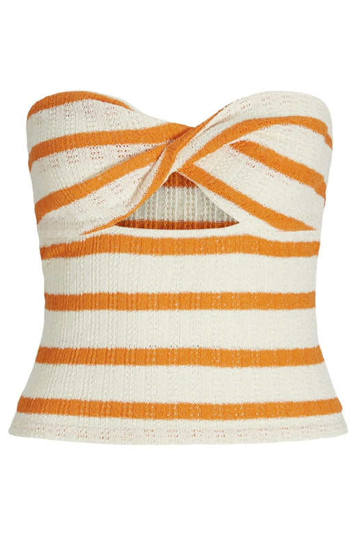 Jjxx - Jxlinnea Bandeau Twist Top - 4759377 Persimmon Orange Vanilla Ice Toppe 