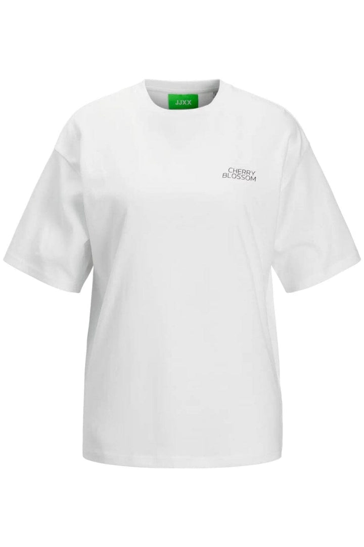Jjxx - Jxmillow Loose Ss Tee Stydss25 - 4878419 Bright White Cherry Blossom T-shirts 