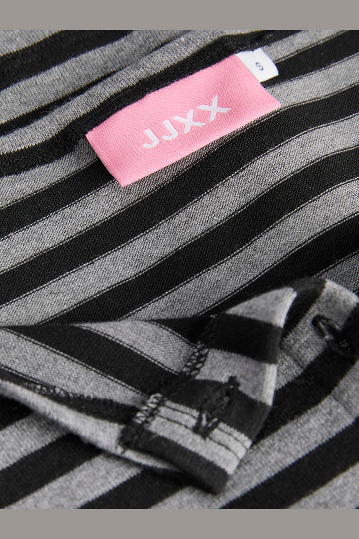 Jjxx - Jxpaula Stripe Ls Cardigan Ln - 5129742 Black Grey