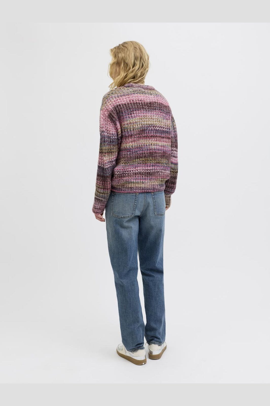 Jjxx - Jxsimone Space Dye Crew Neck Knit Sn - 4809111 Cabernet /Multi Space Dye
