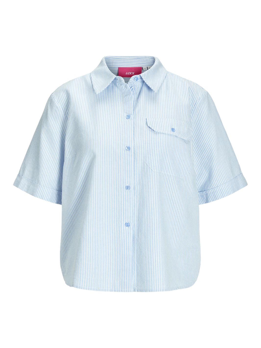 Jjxx - Jxsiva Oxford Ss Pocket Shirt - 4662402 Little Boy Blue Blanc De Blanc