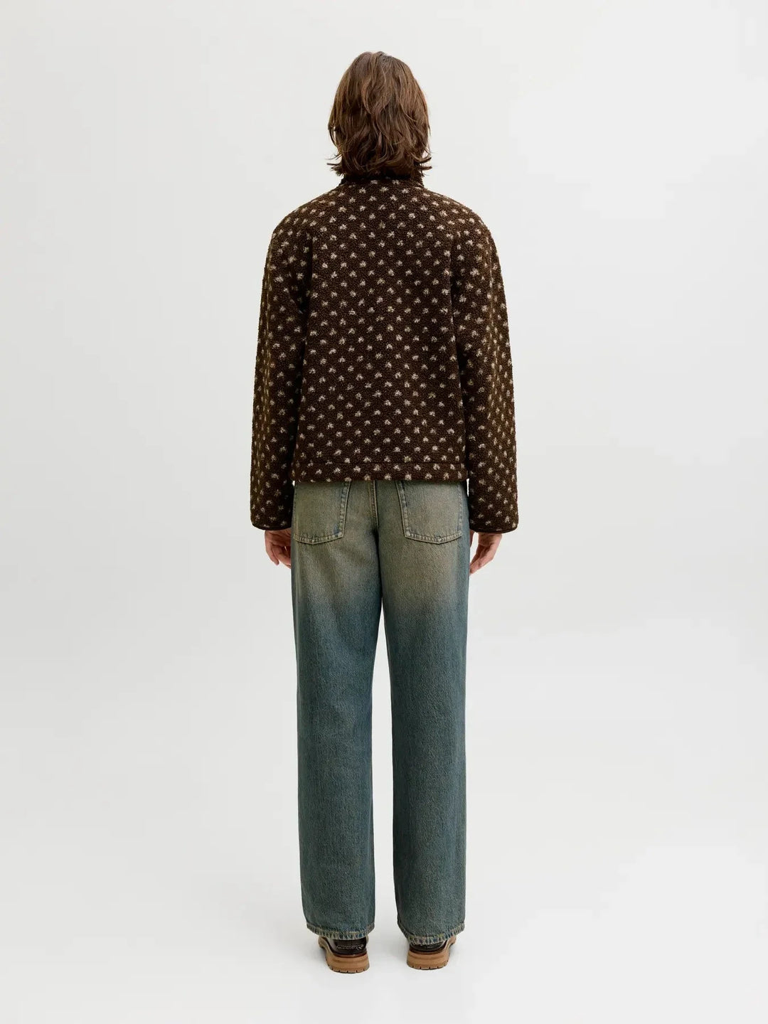 Jjxx - Jxvera Half Zip Teddy Jacket - 5034468 Bracken Petit Dot Off White Jakker 