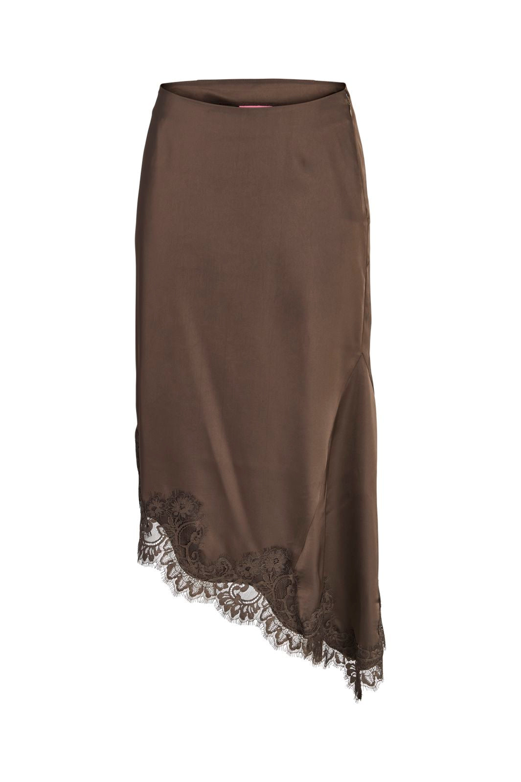 Jjxx - Jxvima Satin Asymmetric Skirt Ln - 5129399 Demitasse