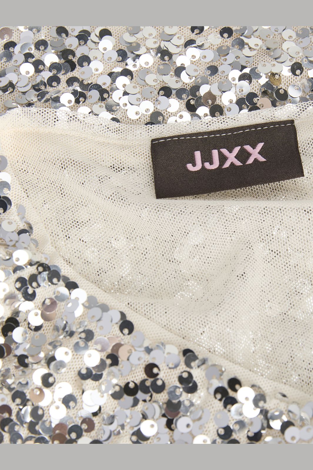 Jjxx - Jxzola Sequin Sl Top - 5108019 Silver