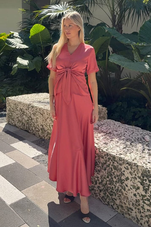 Karmamia - Savannah Skirt 2391 - Semi Rich Coral Nederdele 