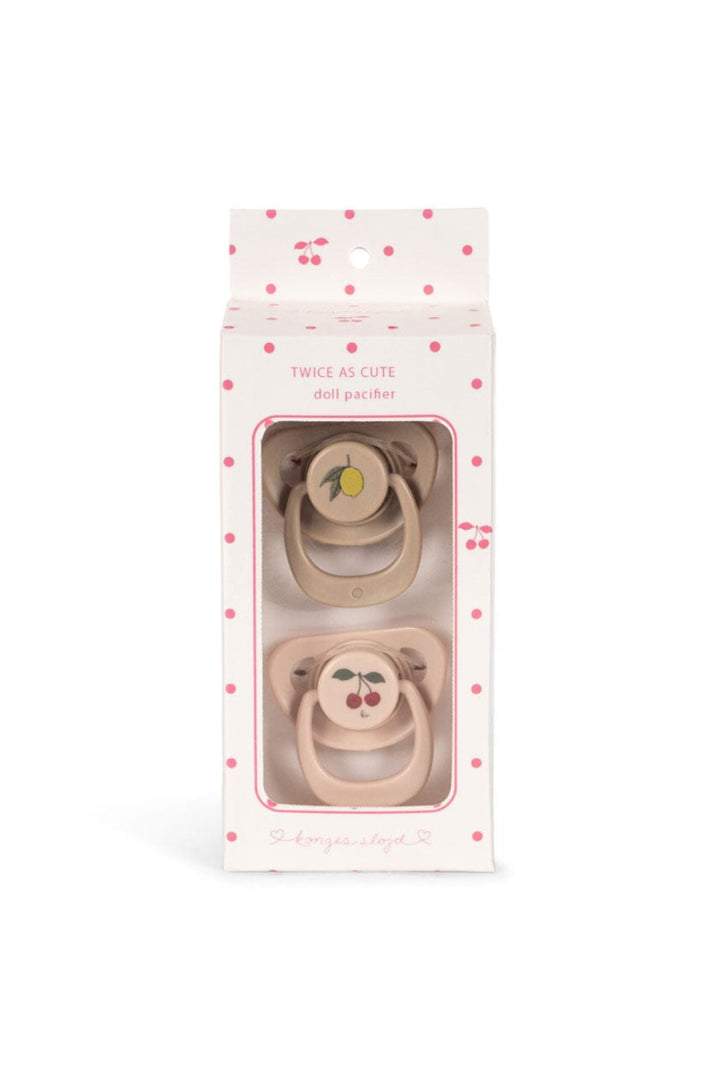 Konges Sløjd - 2 Pack Doll Pacifier Ks105835 - Cherry/lemon