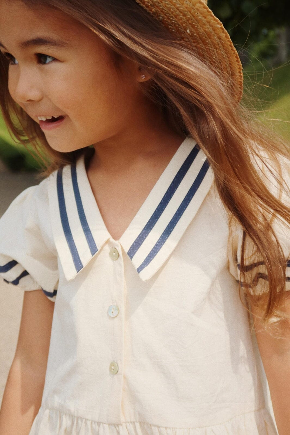 Konges Sløjd - Allie Sailor Dress Gots Ks103177 - Optic White
