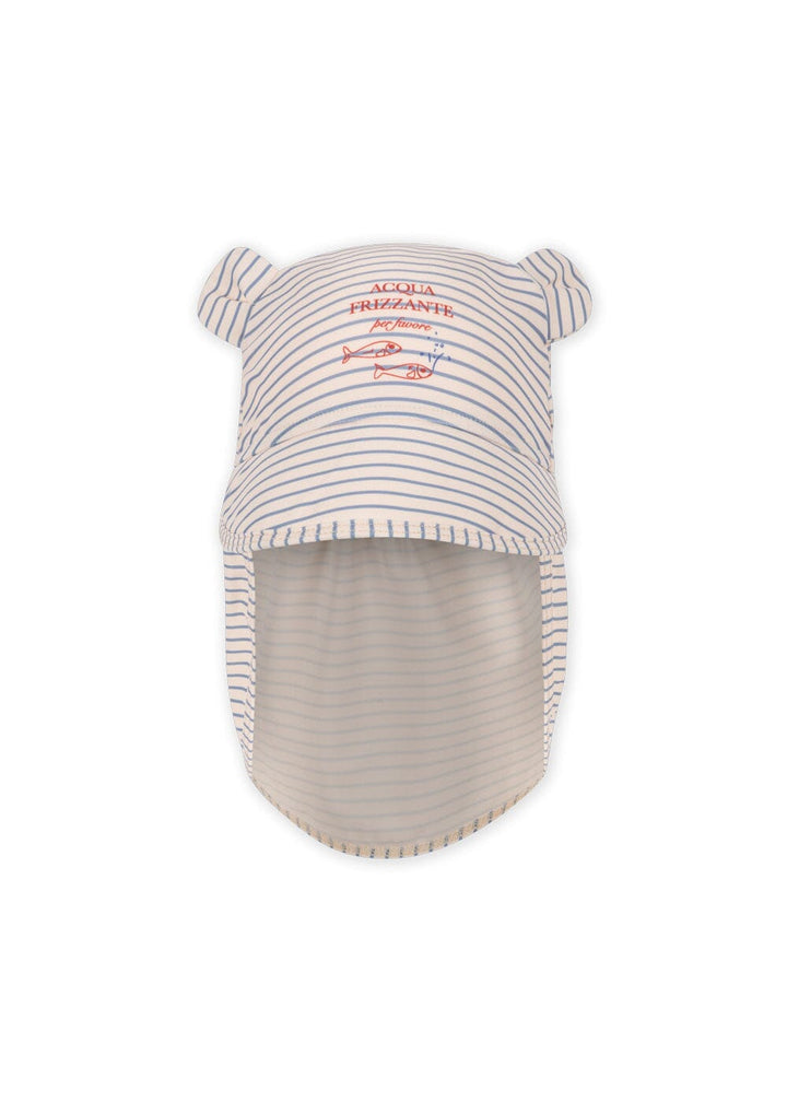 Konges Sløjd - Aster Bear Sun Hat Grs Ks104640 - Stripe Bluie Hatte 