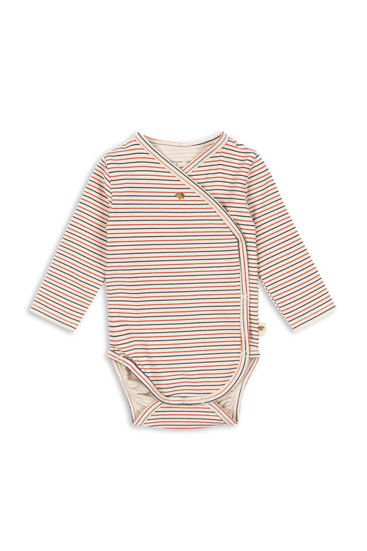 Konges Sløjd - Basic Ls Newborn Body Gots Ks104674 - Stripe Tricolore Petit Bodystockings 