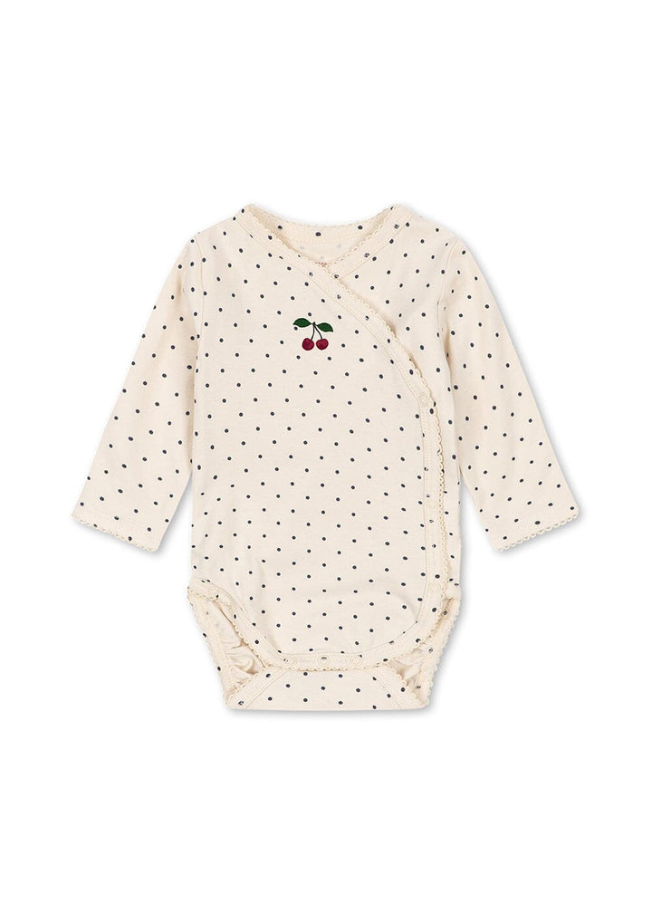 Konges Sløjd - Basic Ls Newborn Body Gots Ks105897 - Blue Dot