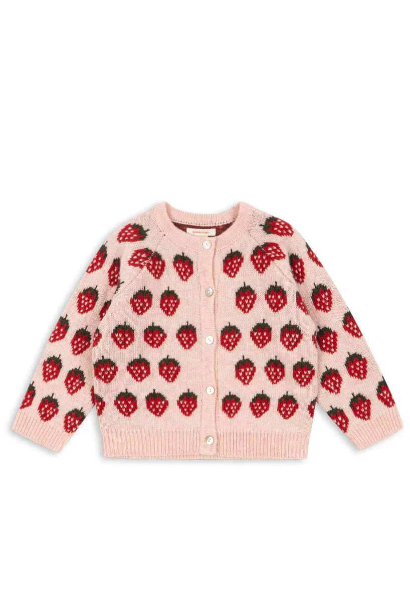 Konges Sløjd - Belou Knit Cardigan Ks104693 - Strawberry Cardigans 