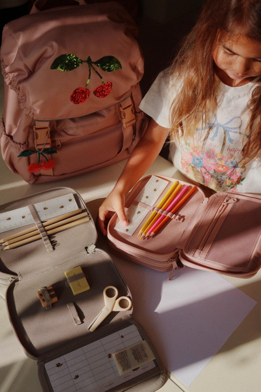 Konges Sløjd - Clover Pencil Case Ks103456 - Mahogany Rose 