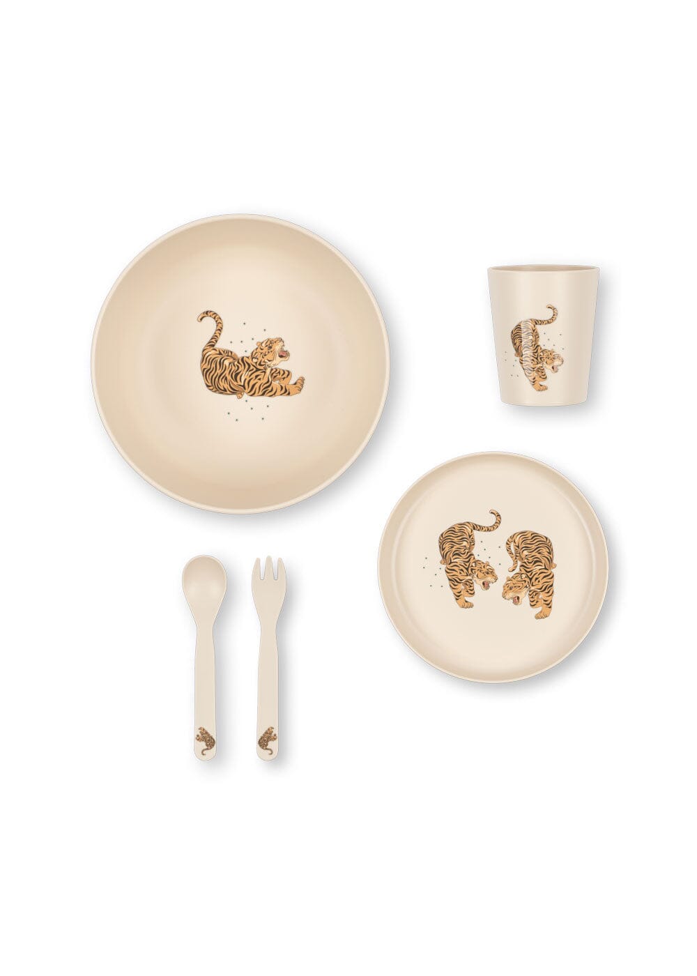 Konges Sløjd - Dinner Set Ks105961 - Tiger Ruggito