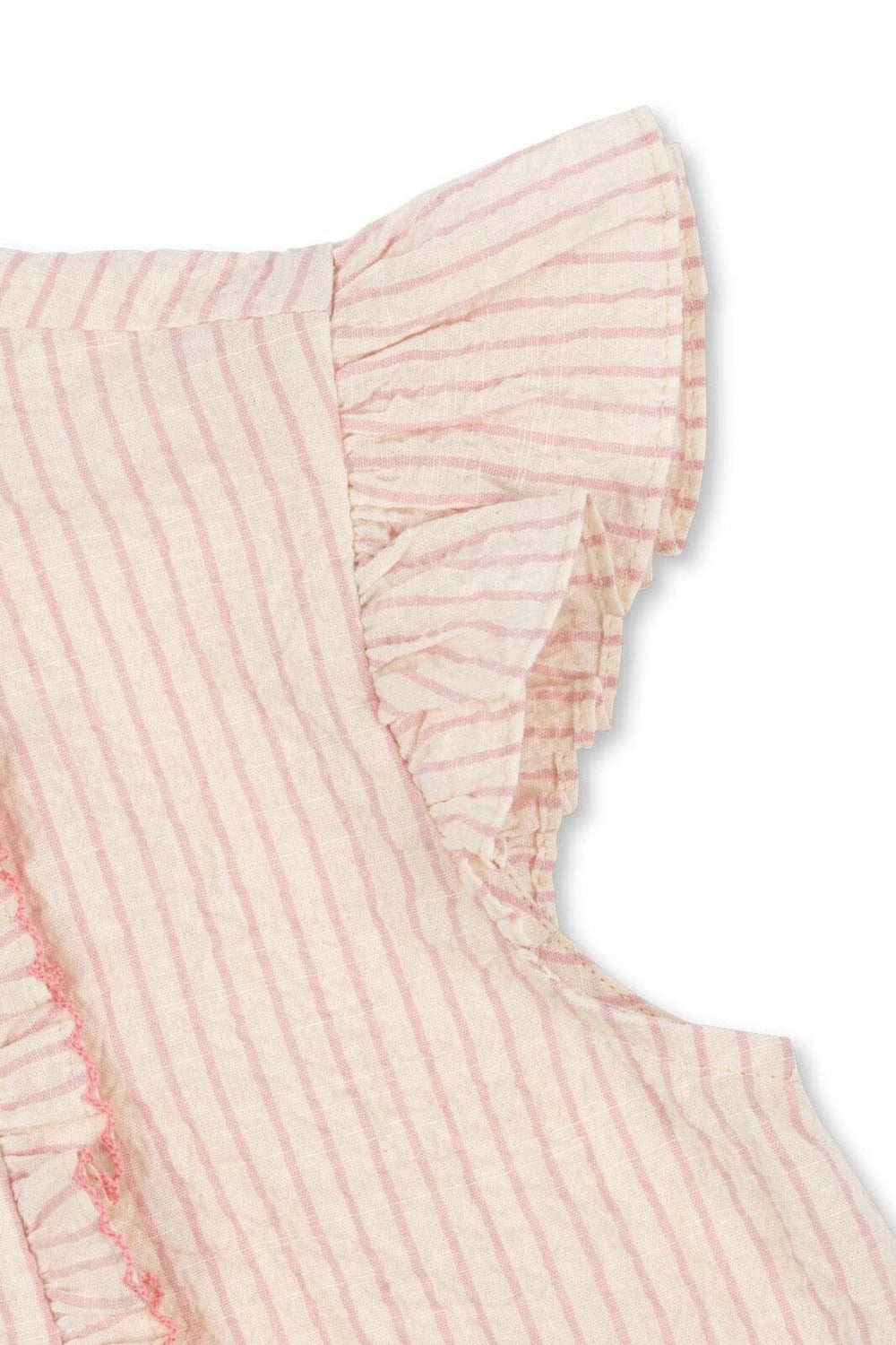 Konges Sløjd - Ellie Frill Top Gots Ks103070 - Peony Stripe