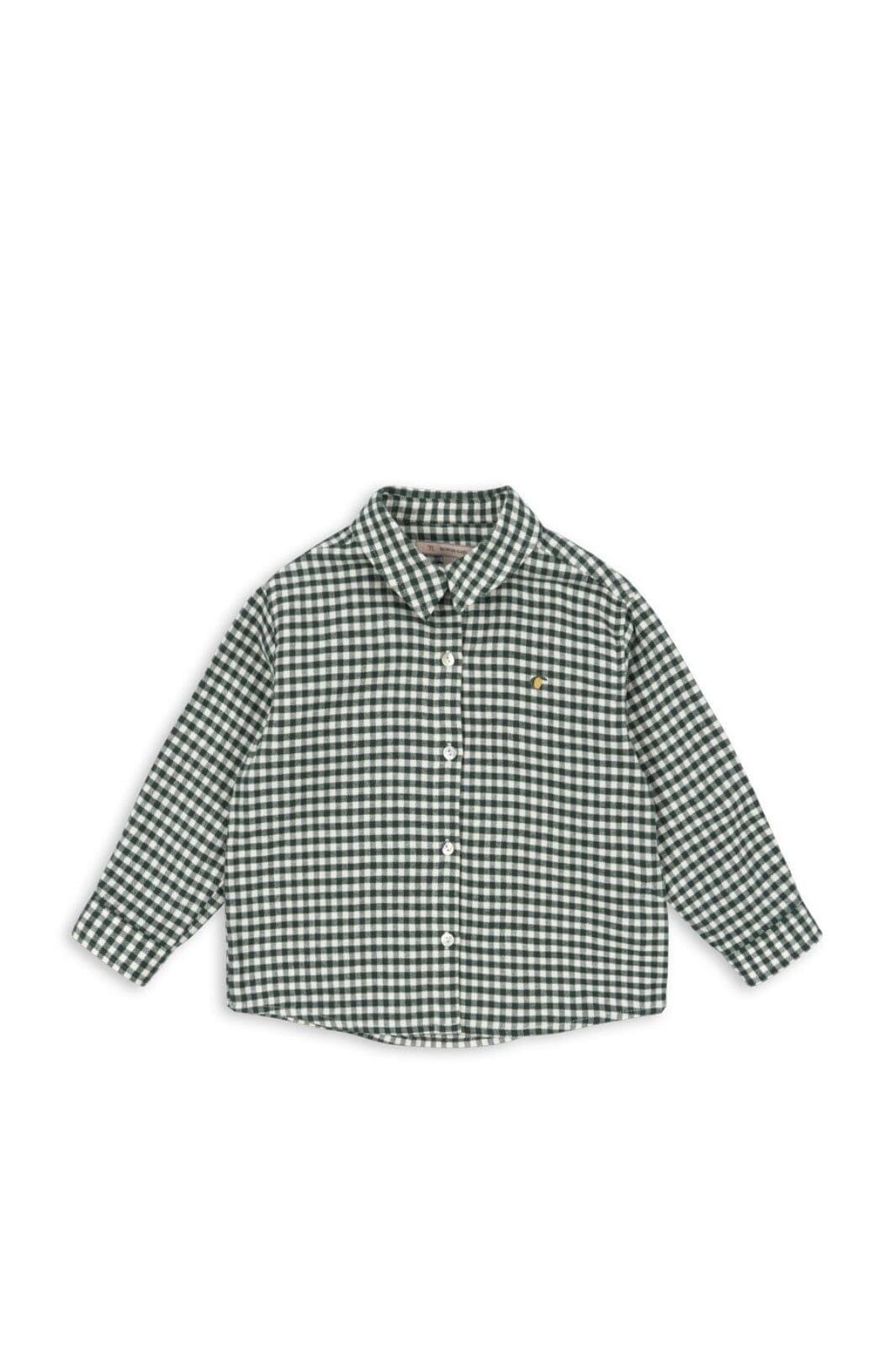 Konges Sløjd - Foret Ls Shirt Gots Ks104194 - Green Check Skjorter 