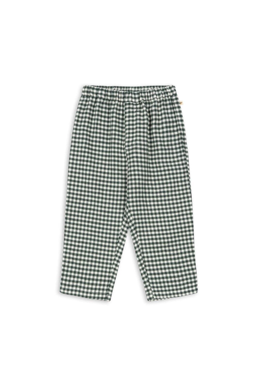 Konges Sløjd - Foret Pants Gots Ks104195 - Green Check Bukser 