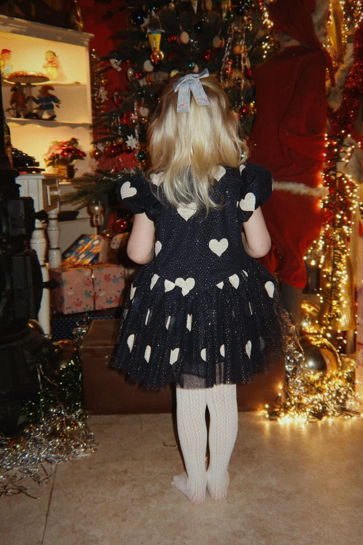 Konges Sløjd - Heartlily Dress Grs Ks106492 - Coeur Night Sky Kjoler 