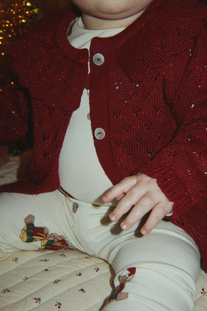 Konges Sløjd - Holiday Cardigan Ks106493 - Red Dahlia Cardigans 