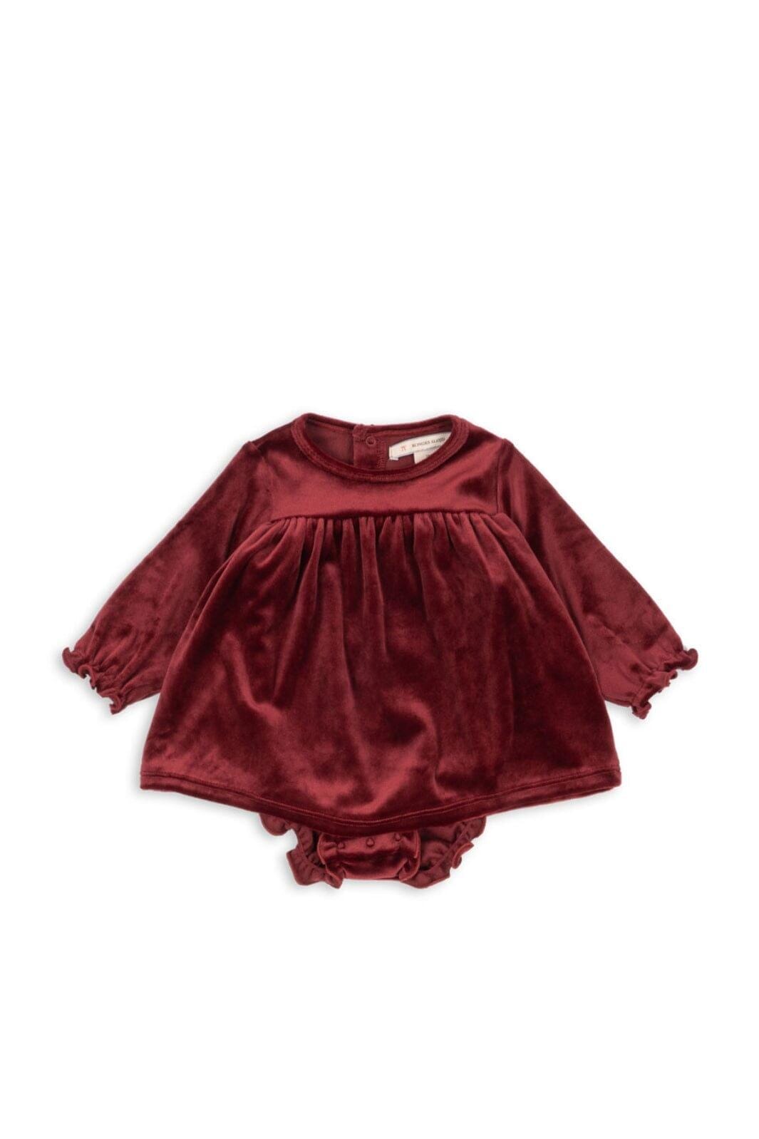 Konges Sløjd - Jingle Romper Dress Grs Ks101998 - Red Dahlia Kjoler 