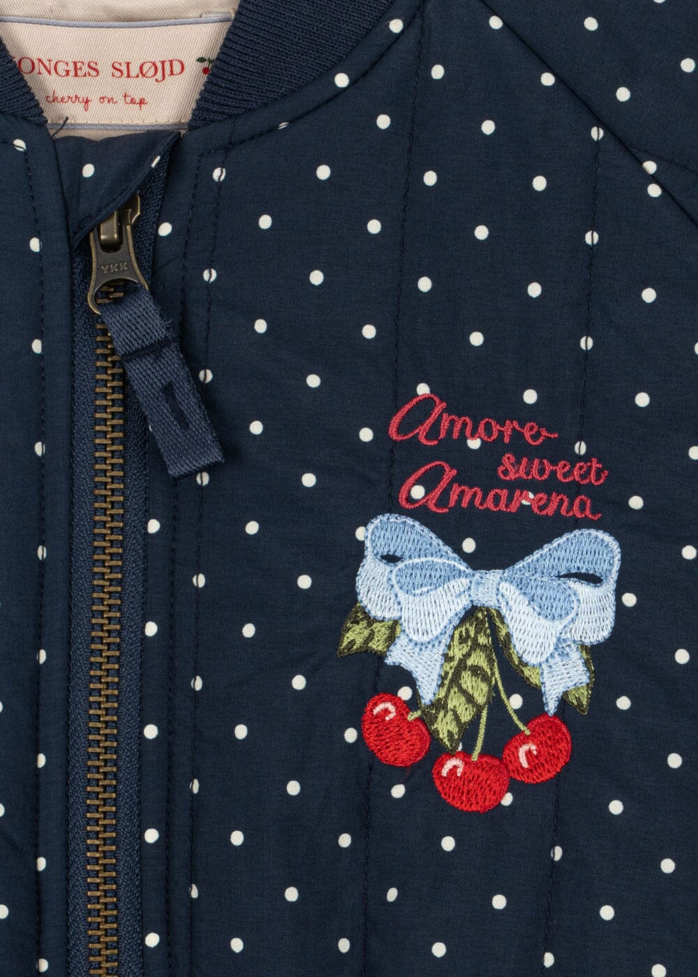 Konges Sløjd - Juno Printed Dot Bomber Jacket Ks106052 - Dot Nuit Petite