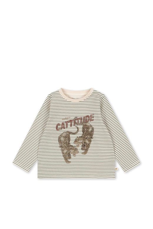 Konges Sløjd - Lin Ls Tee Gots Ks106517 - Stripe Oasis T-shirts 